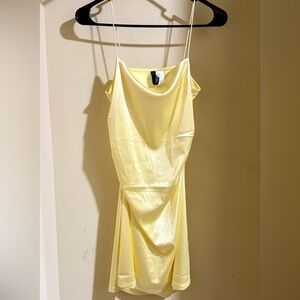 H&M Light Yellow Mini Dress